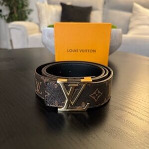 Louis Vuitton Brown Belt LV Pyramide 40mm Men